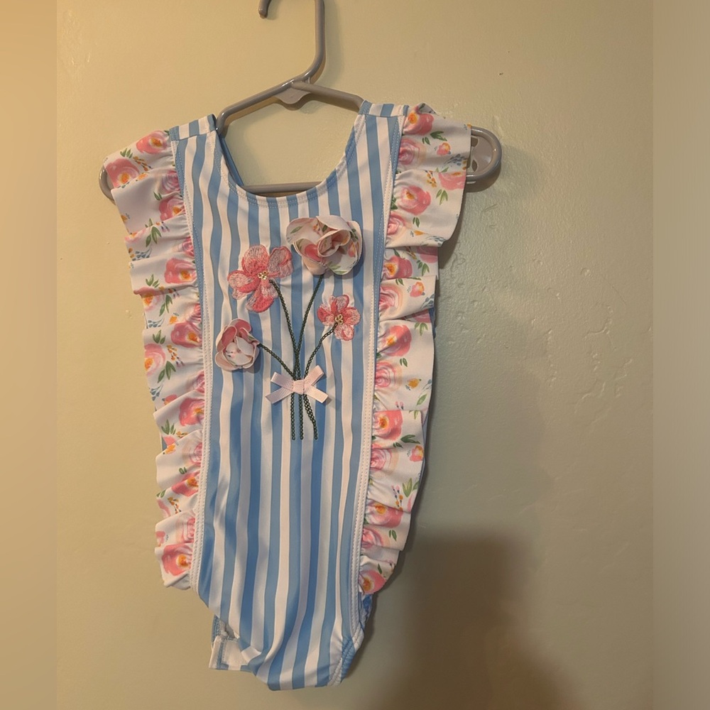 Mud Pie Baby Girl Bathing Suit 2t